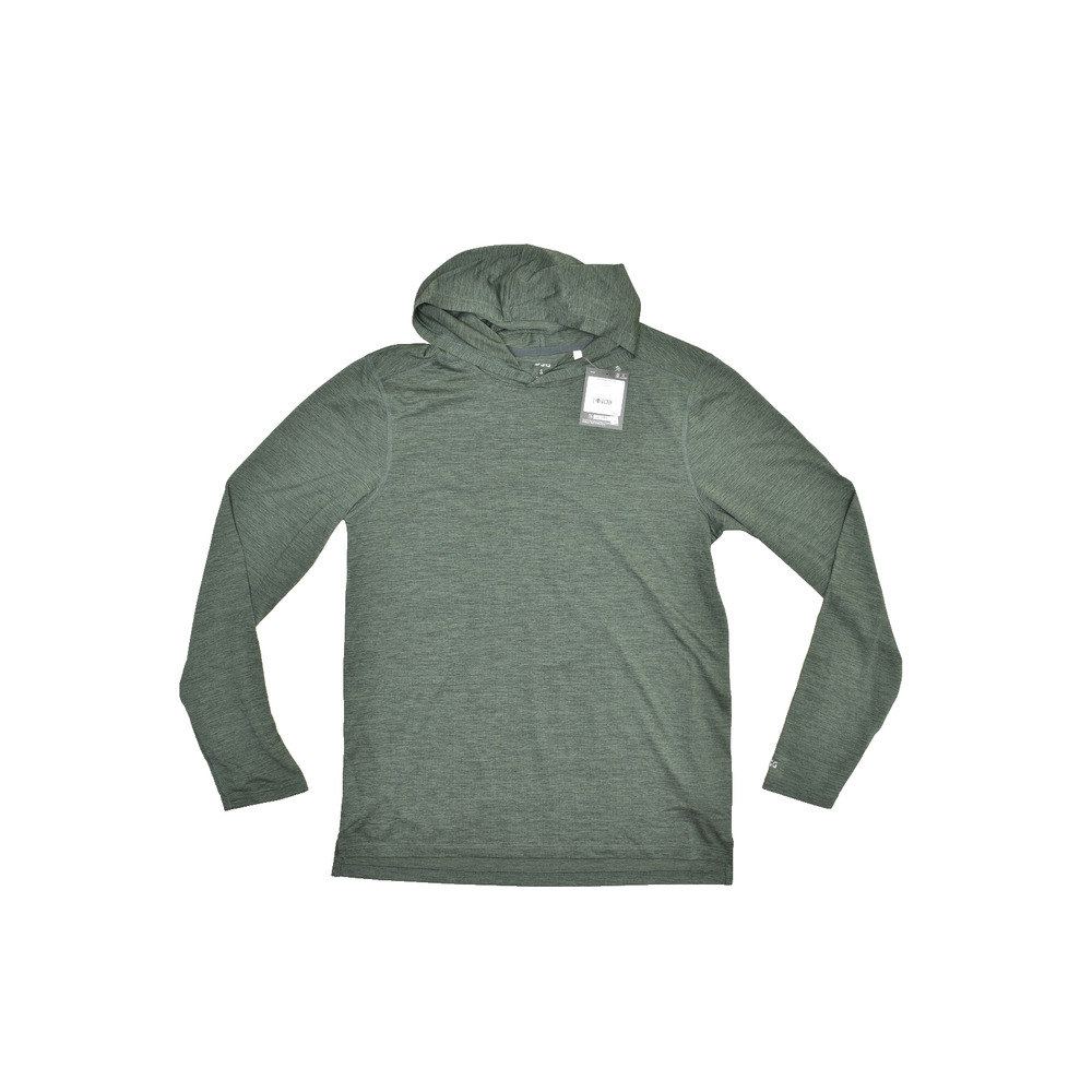 NEW DSG Men's Athletic Fit Pullover Hoodie Muted Olive Green Heather Size S